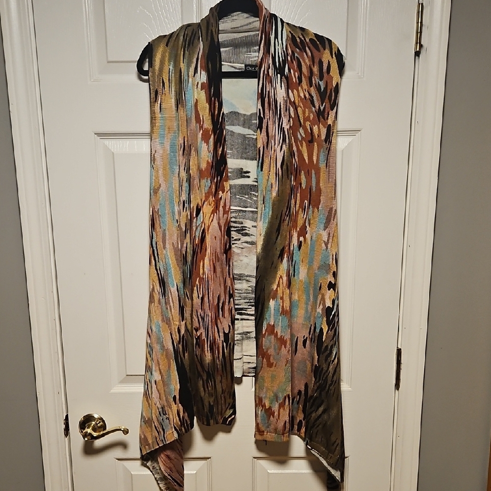 Dor Dor Couture Watercolor Sweater Vest